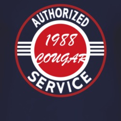 Authorized Service 1988 MERCURY COUGAR Dark T Shirt