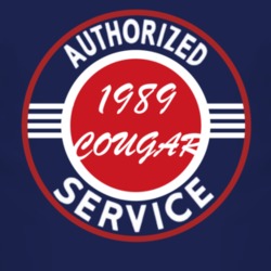 Authorized Service 1989 MERCURY COUGAR Dark T Shirt