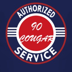 Authorized Service 1990 MERCURY COUGAR Dark T Shirt