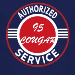 Authorized Service 1995 MERCURY COUGAR Dark T Shirt