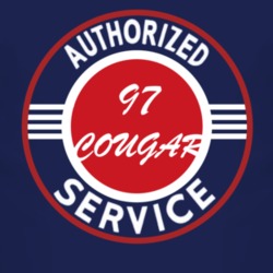 Authorized Service 1997 MERCURY COUGAR Dark T Shirt
