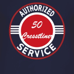 Authorized Service 1950 Cresstliner Dark T Shirt