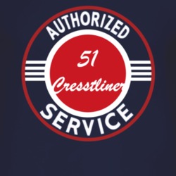 Authorized Service 1951 Cresstliner Dark T Shirt