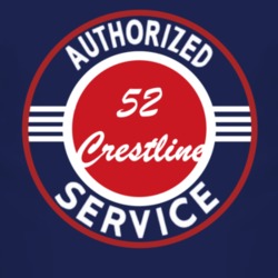 Authorized Service 1952 Crestline Dark T Shirt