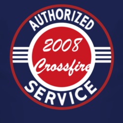 Authorized Service 2008 Chrysler Crossfire Dark T Shirt