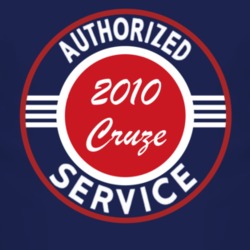 Authorized Service 2010 Chevy Cruze Dark T Shirt