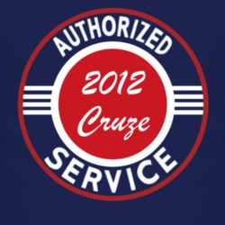 Authorized Service 2012 Chevy Cruze Dark T Shirt