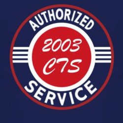 Authorized Service 2003 Cadillac CTS Dark T Shirt