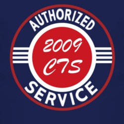 Authorized Service 2009 Cadillac CTS Dark T Shirt