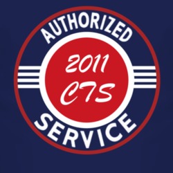 Authorized Service 2011 Cadillac CTS Dark T Shirt