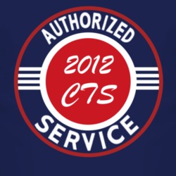 Authorized Service 2012 Cadillac CTS Dark T Shirt