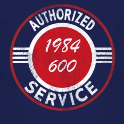 Authorized Service 1984 Dodge 600 Distressed Look Dark T Shirt
