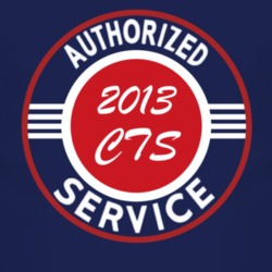 Authorized Service 2013 Cadillac CTS Dark T Shirt