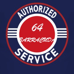 Authorized Service 1964 PLYMOUTH BARRACUDA Dark T Shirt