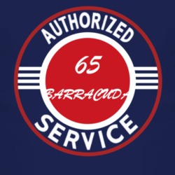 Authorized Service 1965 PLYMOUTH BARRACUDA Dark T Shirt