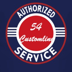 Authorized Service 1954 Customline Dark T Shirt