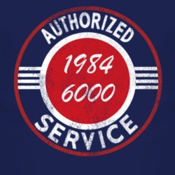 Authorized Service 1984 Pontiac 6000 Distressed Look Dark T Shirt