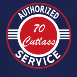 Authorized Service 1970 Oldsmobile Cutlass Dark T Shirt