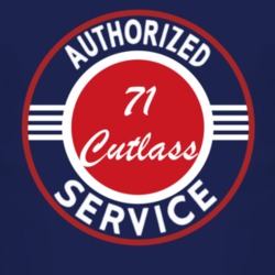Authorized Service 1971 Oldsmobile Cutlass Dark T Shirt