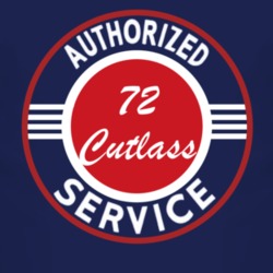 Authorized Service 1972 Oldsmobile Cutlass Dark T Shirt