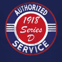 Authorized Service 1918 Chevy Series D Distressed Look Dark T Shirt