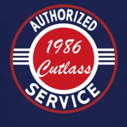 Authorized Service 1986 Oldsmobile Cutlass Dark T Shirt