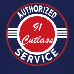 Authorized Service 1991 Oldsmobile Cutlass Dark T Shirt
