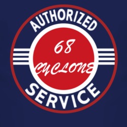 Authorized Service 1968 MERCURY CYCLONE Dark T Shirt