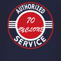Authorized Service 1970 MERCURY CYCLONE Dark T Shirt