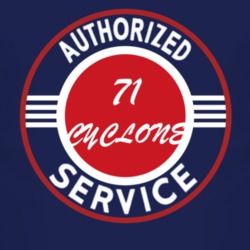 Authorized Service 1971 MERCURY CYCLONE Dark T Shirt