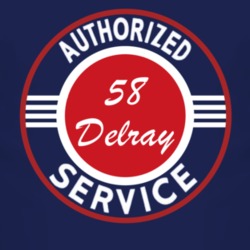 Authorized Service 1958 Chevy Delray Dark T Shirt