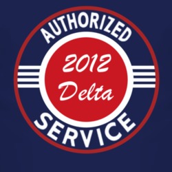 Authorized Service 2012 Chrysler Delta Dark T Shirt