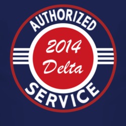 Authorized Service 2014 Chrysler Delta Dark T Shirt