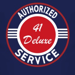 Authorized Service 1941 Chevy Deluxe Dark T Shirt