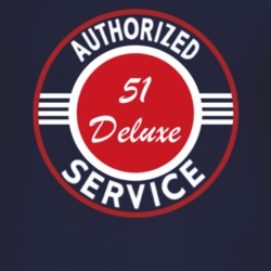 Authorized Service 1951 Chevy Deluxe Dark T Shirt