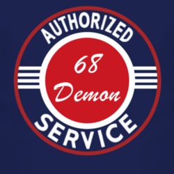 Authorized Service 1968 Dodge Demon Dark T Shirt