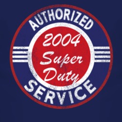 Authorized Service 2004 Super Duty Distressed Look Dark T Shirt