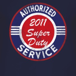 Authorized Service 2011 Super Duty Distressed Look Dark T Shirt