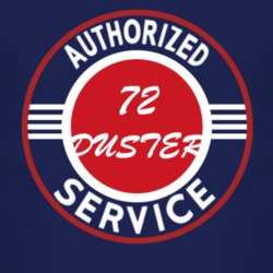 Authorized Service 1972 PLYMOUTH DUSTER Dark T Shirt