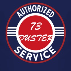 Authorized Service 1973 PLYMOUTH DUSTER Dark T Shirt