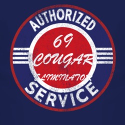 Authorized Service 1969 MERCURY COUGAR ELIMINATOR Distressed Look Dark