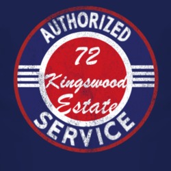 Authorized Service 1972 Chevy Kingswood Estate Distressed Look Dark T 