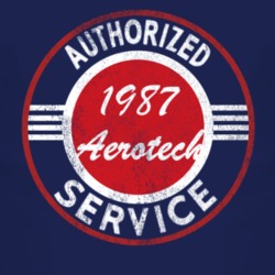 Authorized Service 1987 Oldsmobile Aerotech Distressed Look Dark T Shi