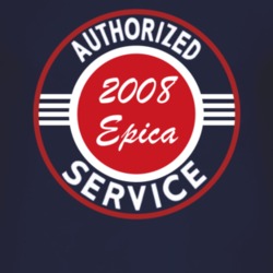 Authorized Service 2008 Chevy Epica Dark T Shirt