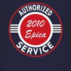 Authorized Service 2010 Chevy Epica Dark T Shirt