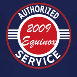Authorized Service 2009 Chevy Equinox Dark T Shirt