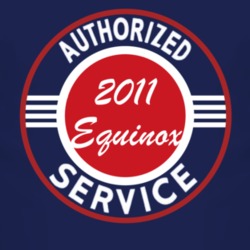 Authorized Service 2011 Chevy Equinox Dark T Shirt