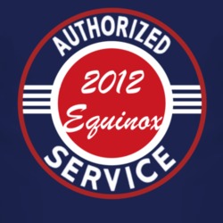 Authorized Service 2012 Chevy Equinox Dark T Shirt