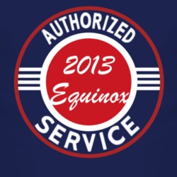 Authorized Service 2013 Chevy Equinox Dark T Shirt