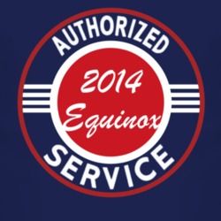 Authorized Service 2014 Chevy Equinox Dark T Shirt